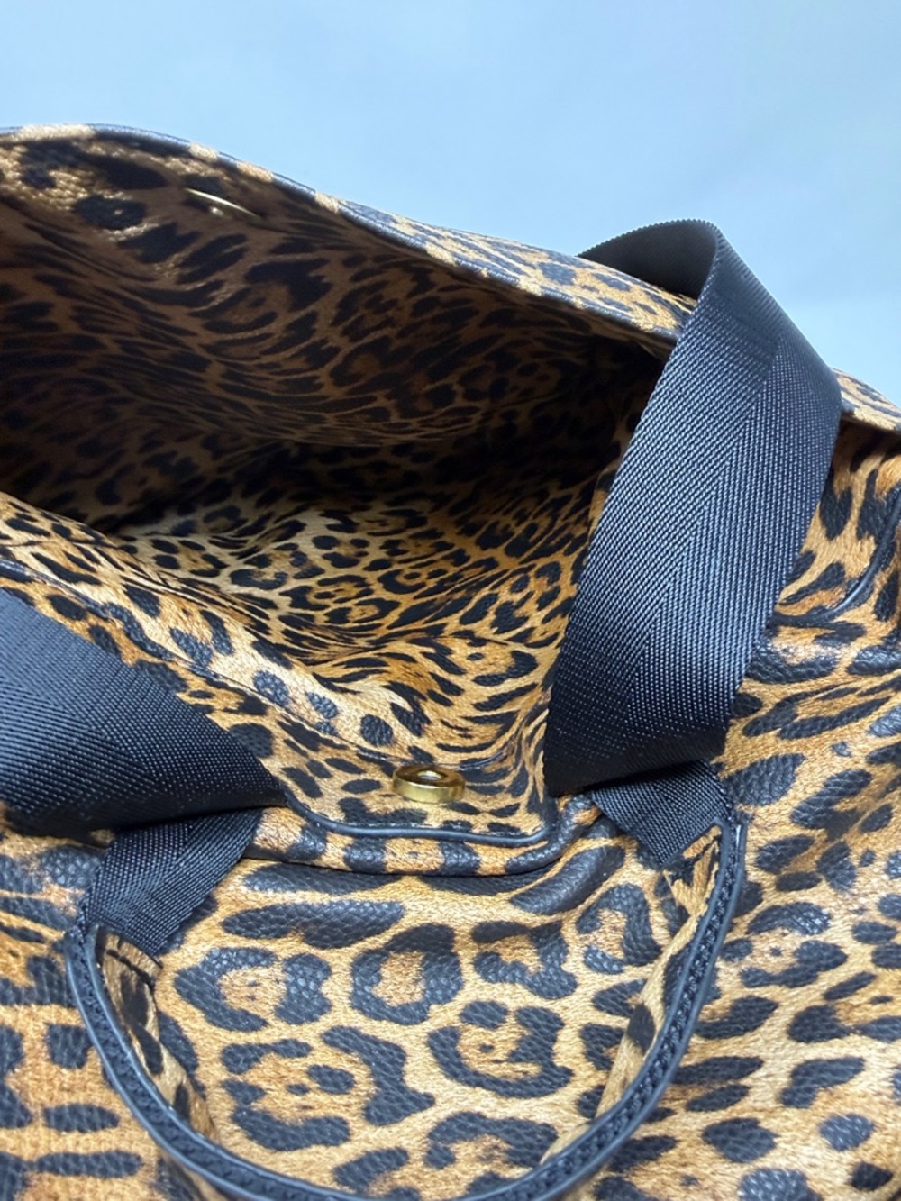 Fawn Design Leopard Print diaper Bag /Backpack Bag - Brown/Black - Picture 7 of 10